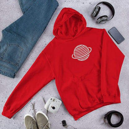 Saturn Unisex Hoodie (White)