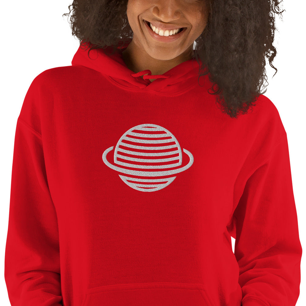 Saturn Unisex Hoodie (White)