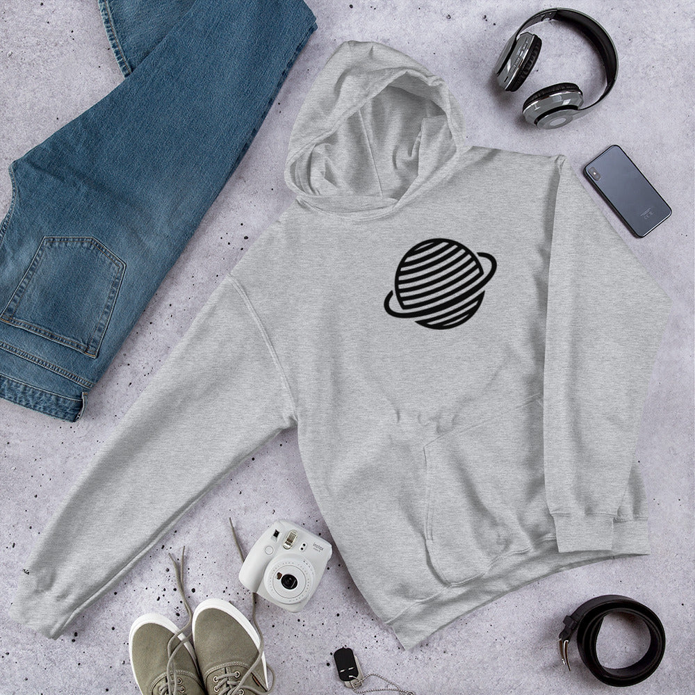 Saturn Unisex Hoodie (Black)