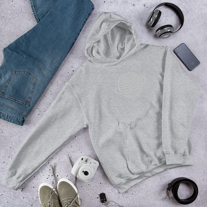 Saturn Unisex Hoodie (White)