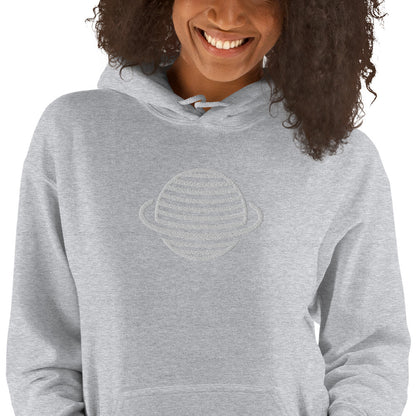 Saturn Unisex Hoodie (White)