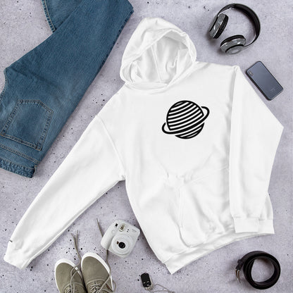 Saturn Unisex Hoodie (Black)