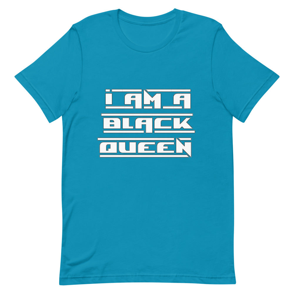I am a black queen t-shirt white