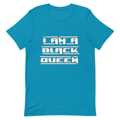 I am a black queen t-shirt white