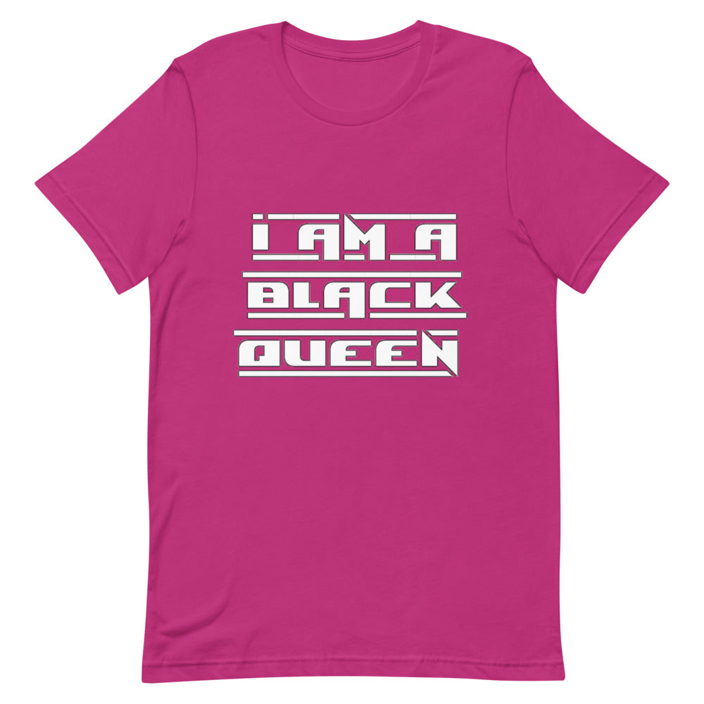 I am a black queen t-shirt white