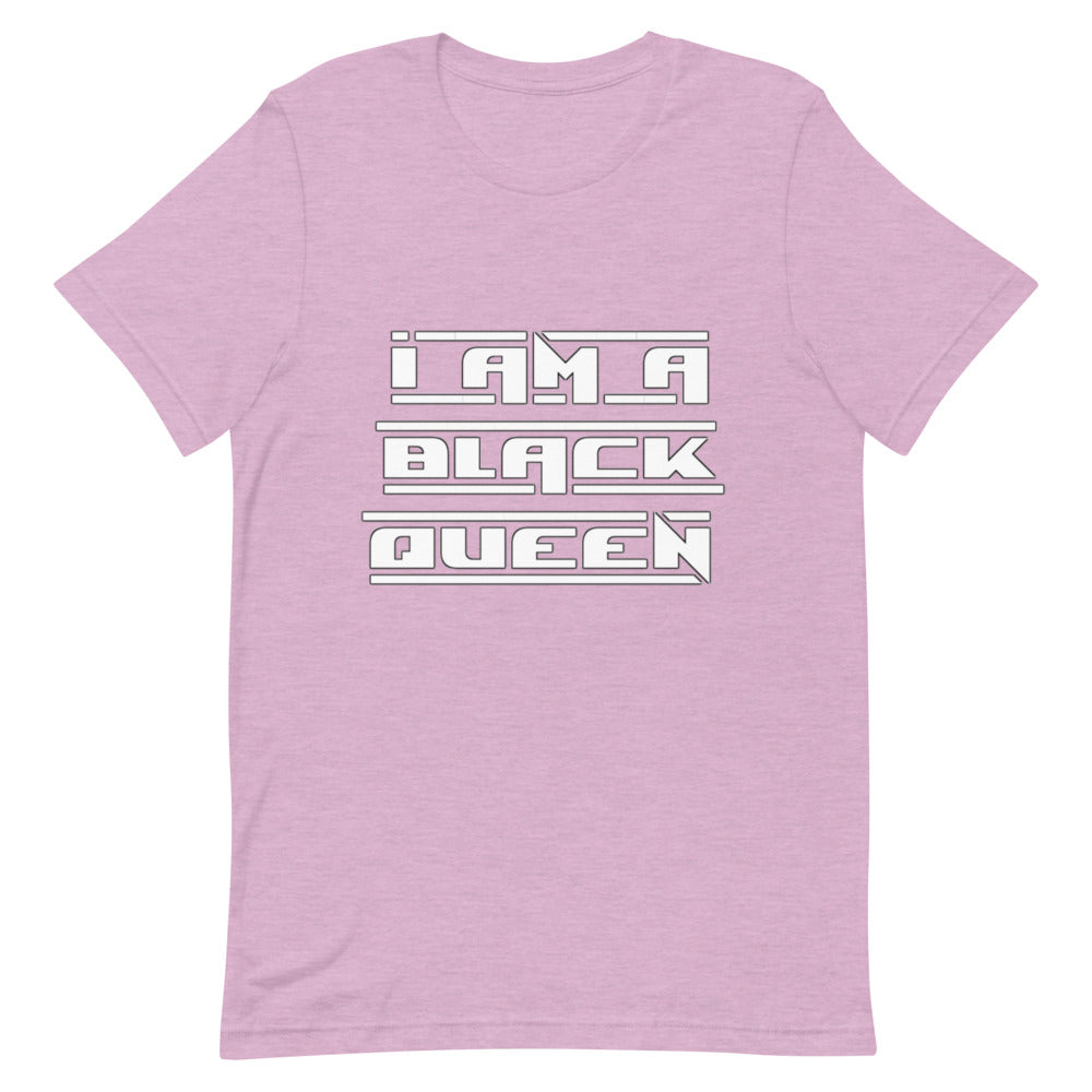 I am a black queen t-shirt white