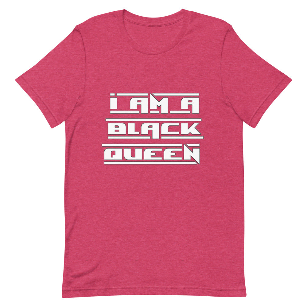 I am a black queen t-shirt white