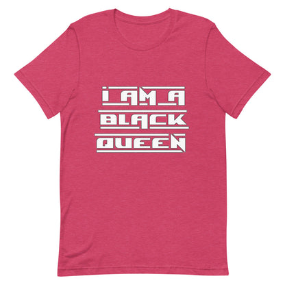I am a black queen t-shirt white