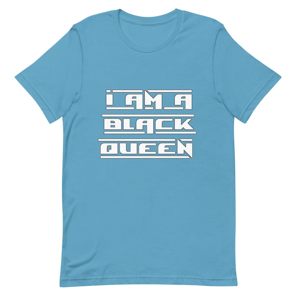 I am a black queen t-shirt white