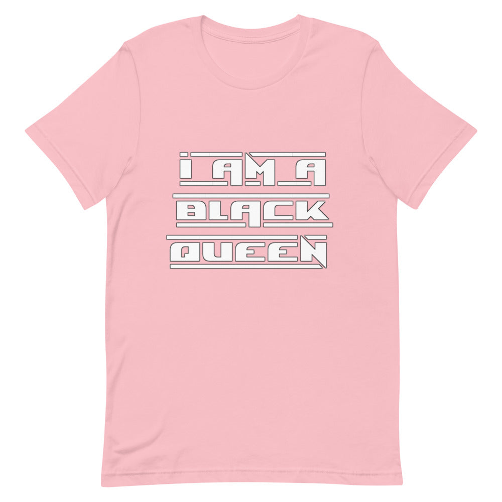 I am a black queen t-shirt white