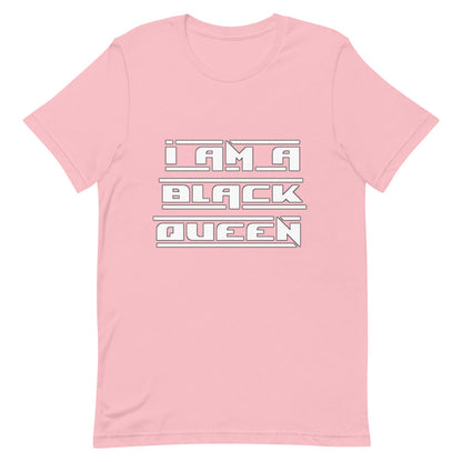 I am a black queen t-shirt white